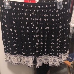 Black and white skirt